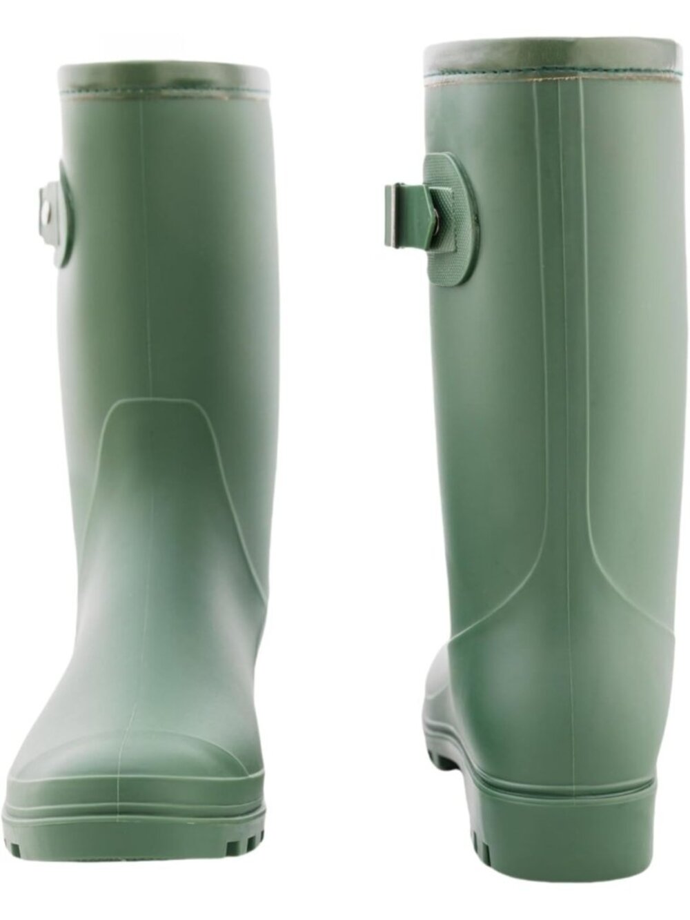 Women's Green Waterproof Fashion Garden Shoes Anti-Slipping Mid Calf Rain Boots - Picture 5 of 6